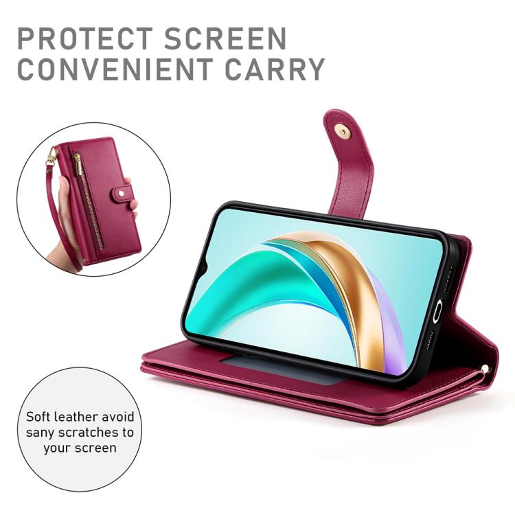Nine Card-slot Zipper Wallet Bag Leather Phone Case, For Huawei nova 14 Ultra, For Huawei nova 14 Pro, For Huawei nova 14, For Huawei nova 13 Pro