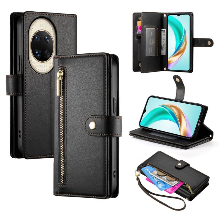 Nine Card-slot Zipper Wallet Bag Leather Phone Case, For Huawei nova 14 Ultra, For Huawei nova 14 Pro, For Huawei nova 14, For Huawei nova 13 Pro