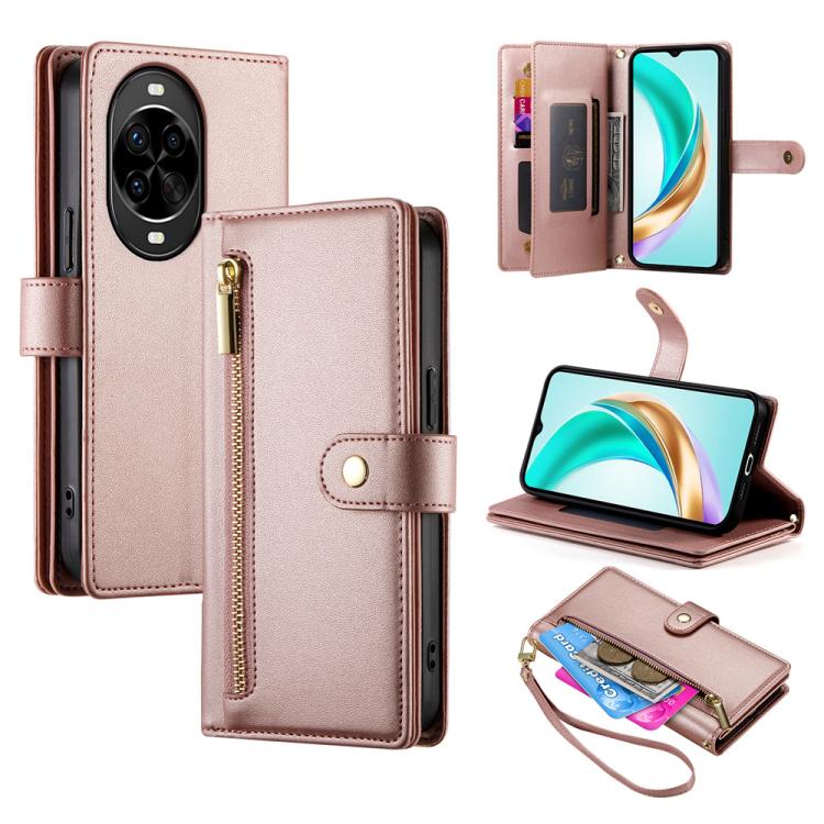 Nine Card-slot Zipper Wallet Bag Leather Phone Case, For Huawei nova 14 Ultra, For Huawei nova 14 Pro, For Huawei nova 14, For Huawei nova 13 Pro