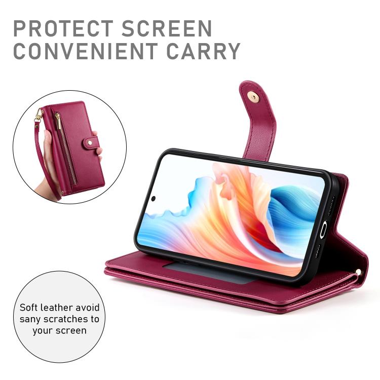 Nine Card-slot Zipper Wallet Bag Leather Phone Case, For Huawei Enjoy 90 / Enjoy 90 Plus / nova Y74, For Huawei Pura 80 Ultra 5G, For Huawei Pura 80 Pro 5G / Pura 80 Pro+ 5G, For Huawei Pura 80 5G