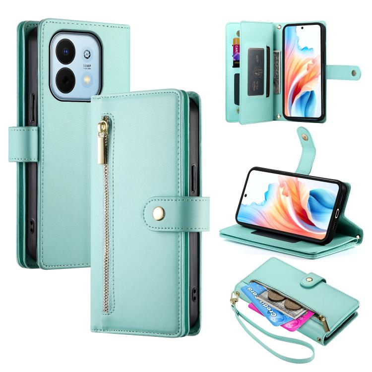 Nine Card-slot Zipper Wallet Bag Leather Phone Case, For Huawei Enjoy 90 / Enjoy 90 Plus / nova Y74, For Huawei Pura 80 Ultra 5G, For Huawei Pura 80 Pro 5G / Pura 80 Pro+ 5G, For Huawei Pura 80 5G