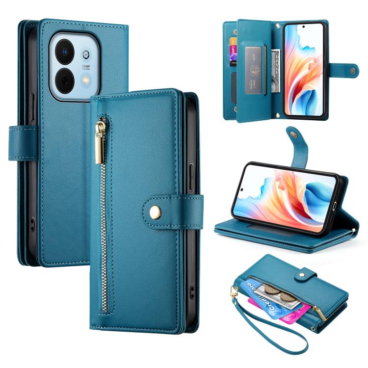 Nine Card-slot Zipper Wallet Bag Leather Phone Case, For Huawei Enjoy 90 / Enjoy 90 Plus / nova Y74, For Huawei Pura 80 Ultra 5G, For Huawei Pura 80 Pro 5G / Pura 80 Pro+ 5G, For Huawei Pura 80 5G