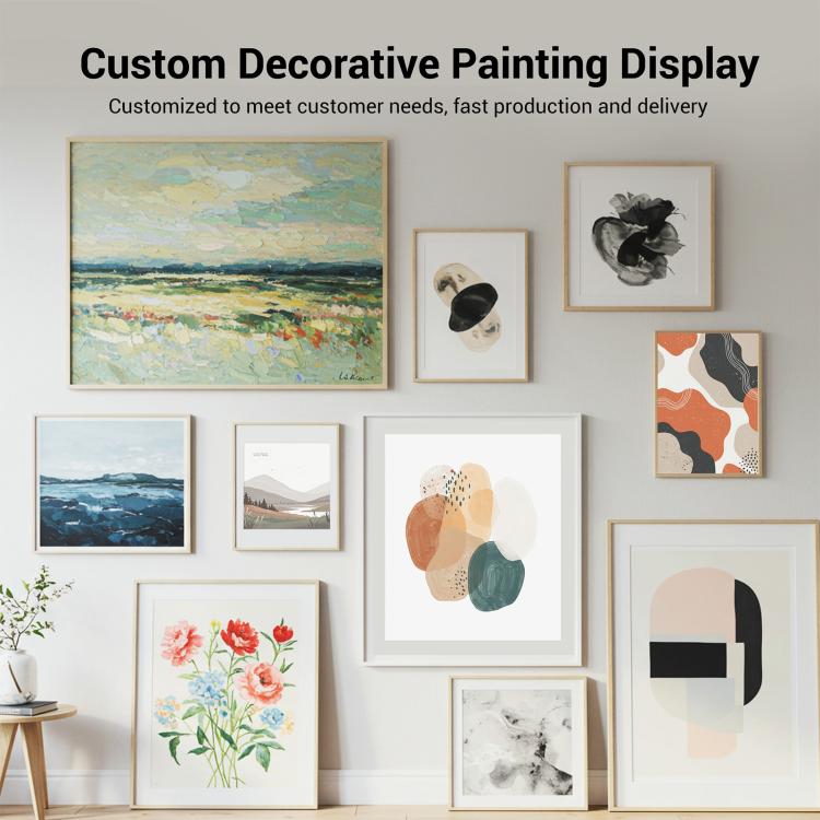 Watercolor Decorative Painting with Aluminum Alloy Frame Print On Your Demand, 15x20cm, 20x20cm, 30x30cm, 40x40cm, 50x50cm, 60x60cm, 70x70cm, 80x80cm, 90x90cm
