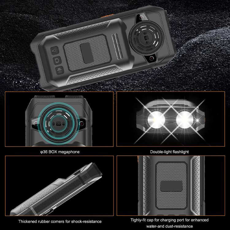 UNIWA M6000 Big Speaker Keypad Phone, 2.4 inch, Dual Flashlights, 21 Keys, SOS, FM, 4 SIM, GSM, EU Plug, US Plug, UK Plug, AU Plug