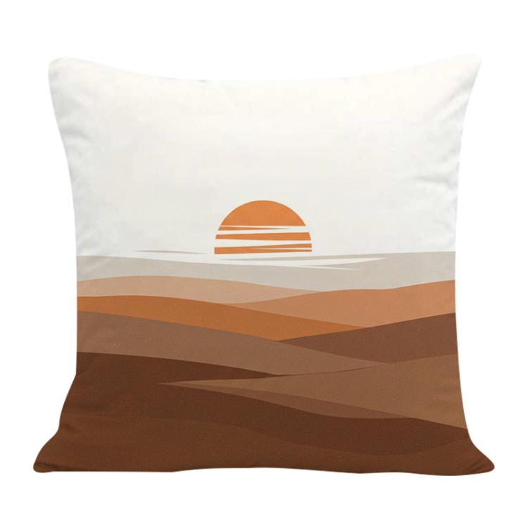 Sunset Printed Sofa Pillow With Core Print On Your Demand, 50x50cm, 60x60cm