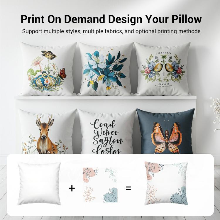 Clouds Printed Sofa Pillow With Core Print On Your Demand, 35x35cm, 40x40cm, 45x45cm