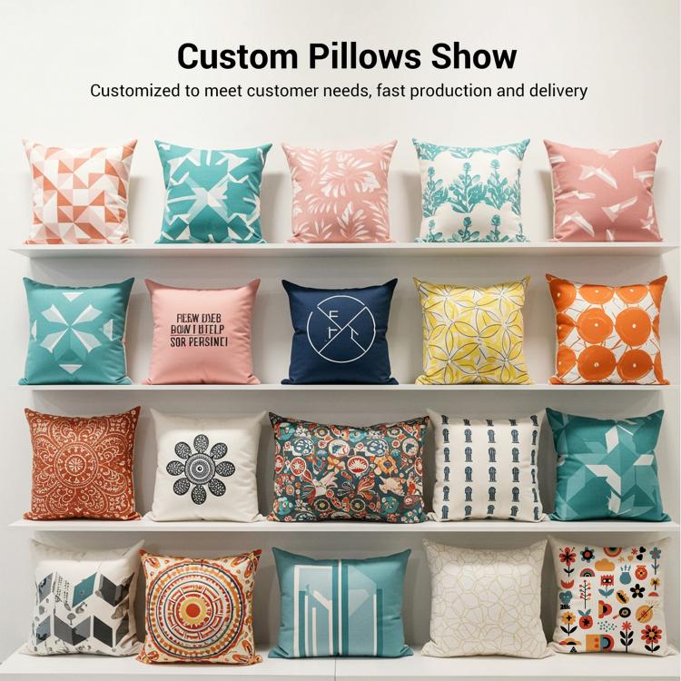 Clouds Printed Sofa Pillow With Core Print On Your Demand, 35x35cm, 40x40cm, 45x45cm