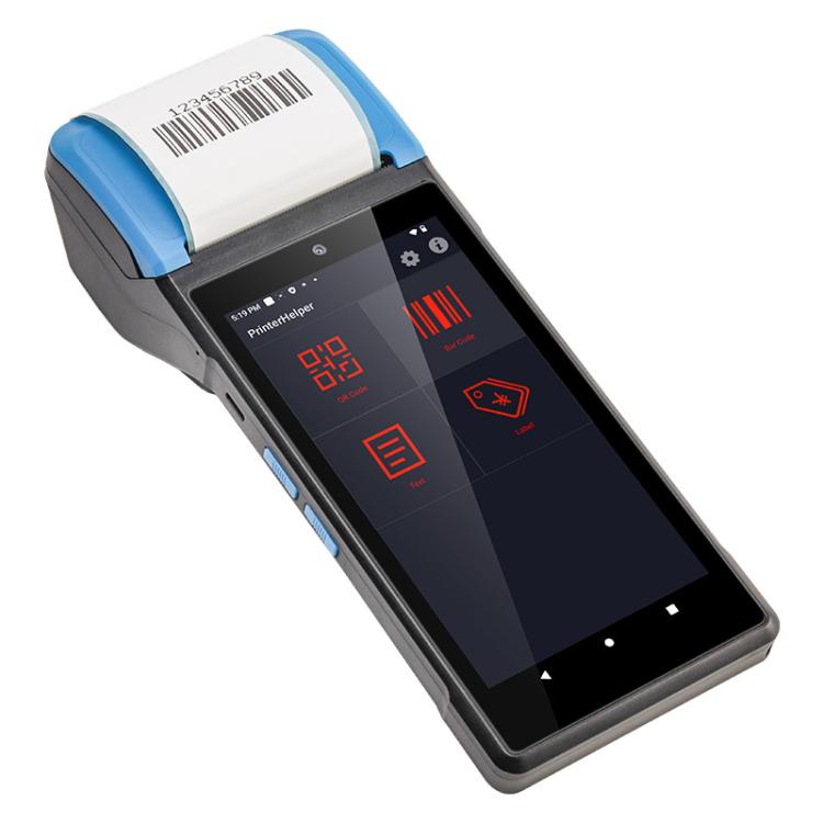 UNIWA V6P Thermal Label Printer Handheld PDA, 2GB+16GB, 5.45 inch Android 12 Mediatek MT6761 Quad Core, NFC, Network: 4G, EU Plug, US Plug, UK Plug, AU Plug