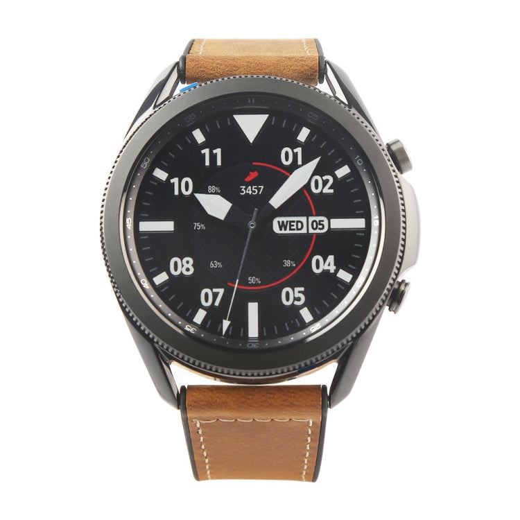 TPU + Leather Replacement Strap Watchband, For Samsung Galaxy Watch 3 41mm