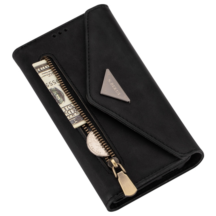 Skin Feel Zipper Horizontal Flip Leather Case with Holder & Card Slots & Photo Frame & Lanyard & Long Rope, For iPhone 11, For iPhone 11 Pro, For iPhone 11 Pro Max, For iPhone XS / X