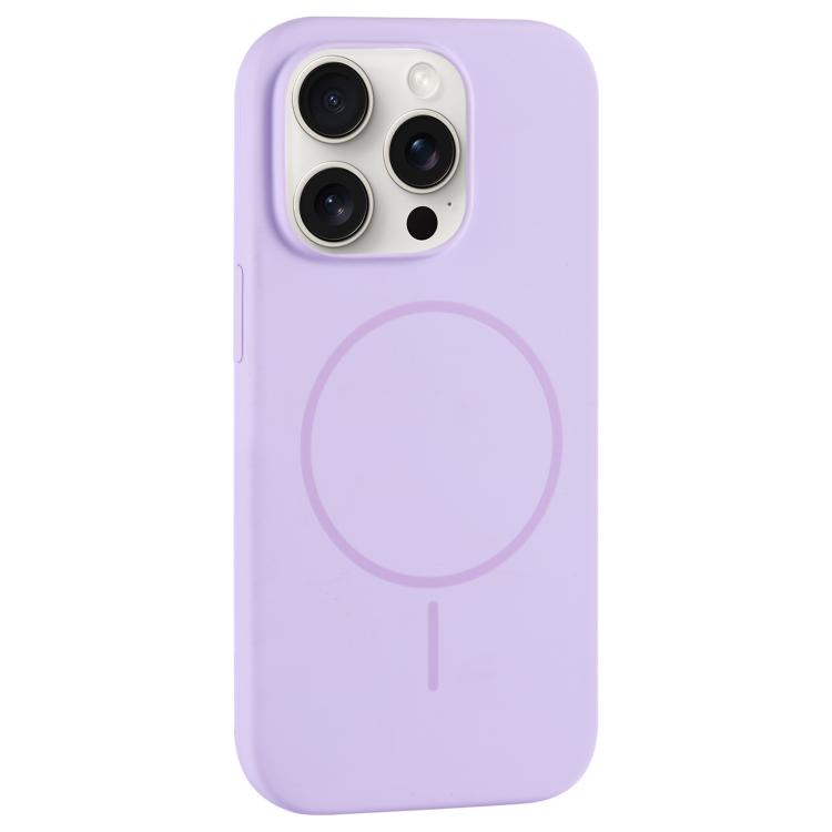 Large Hole Camera MagSafe Liquid Silicone Full Coverage Phone Case, For iPhone 15 Pro Max, For iPhone 15 Pro