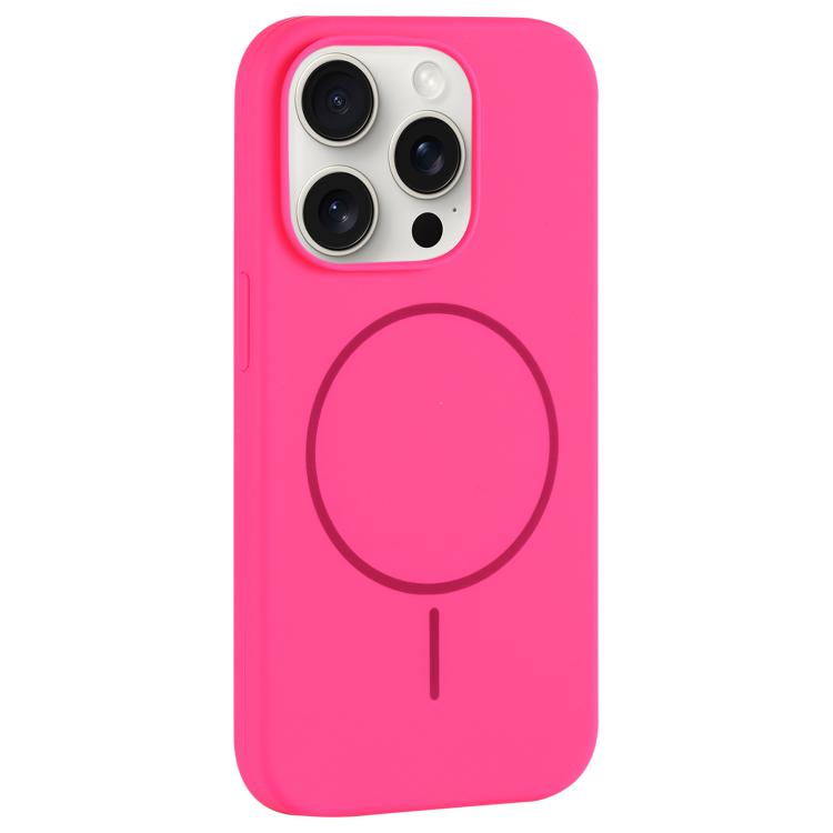 Large Hole Camera MagSafe Liquid Silicone Full Coverage Phone Case, For iPhone 15 Pro Max, For iPhone 15 Pro