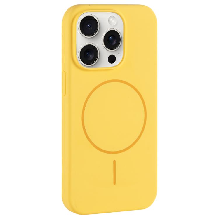 Large Hole Camera MagSafe Liquid Silicone Full Coverage Phone Case, For iPhone 15 Pro Max, For iPhone 15 Pro