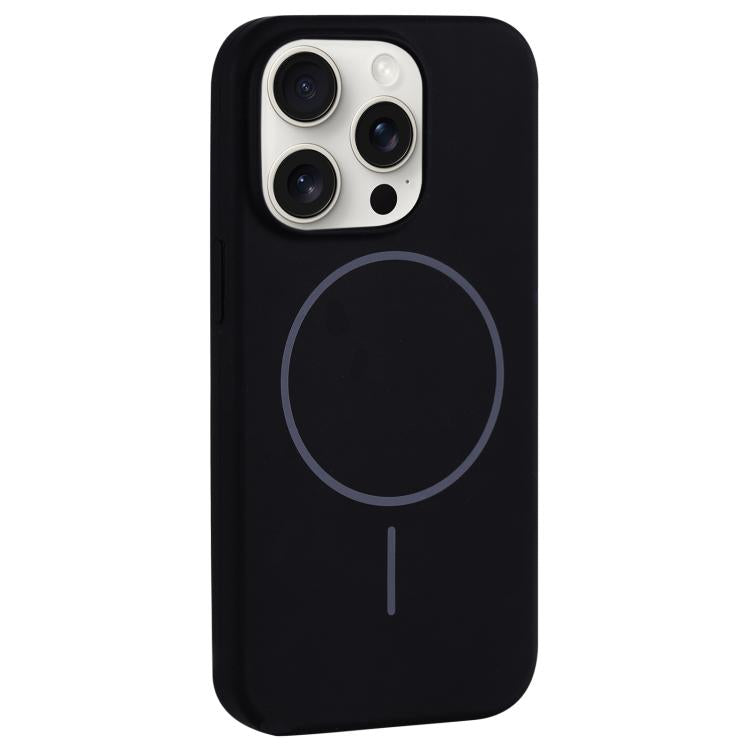 Large Hole Camera MagSafe Liquid Silicone Full Coverage Phone Case, For iPhone 15 Pro Max, For iPhone 15 Pro