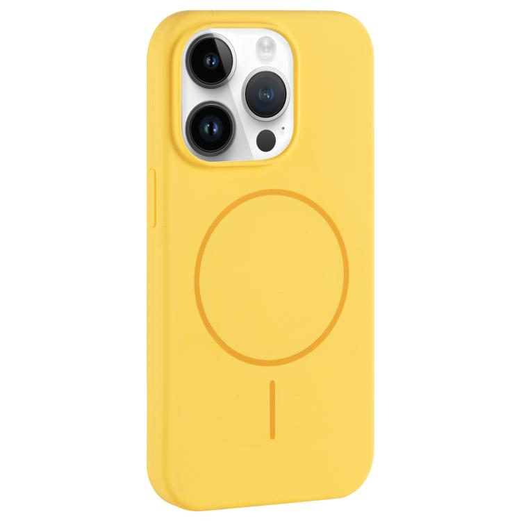 Large Hole Camera MagSafe Liquid Silicone Full Coverage Phone Case, For iPhone 14 Pro, For iPhone 14 Pro Max