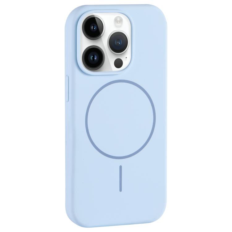Large Hole Camera MagSafe Liquid Silicone Full Coverage Phone Case, For iPhone 14 Pro, For iPhone 14 Pro Max