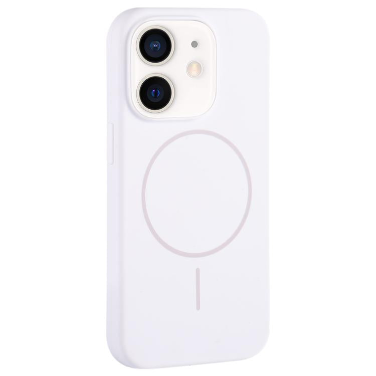 Large Hole Camera MagSafe Liquid Silicone Full Coverage Phone Case, For iPhone 13, For iPhone 12