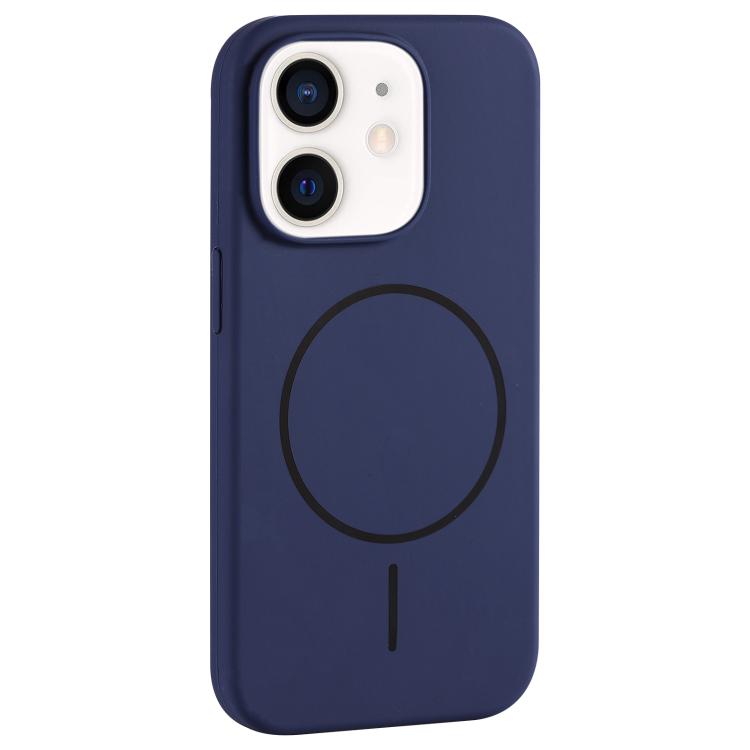 Large Hole Camera MagSafe Liquid Silicone Full Coverage Phone Case, For iPhone 13, For iPhone 12