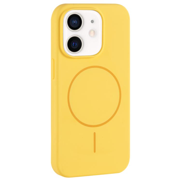 Large Hole Camera MagSafe Liquid Silicone Full Coverage Phone Case, For iPhone 13, For iPhone 12