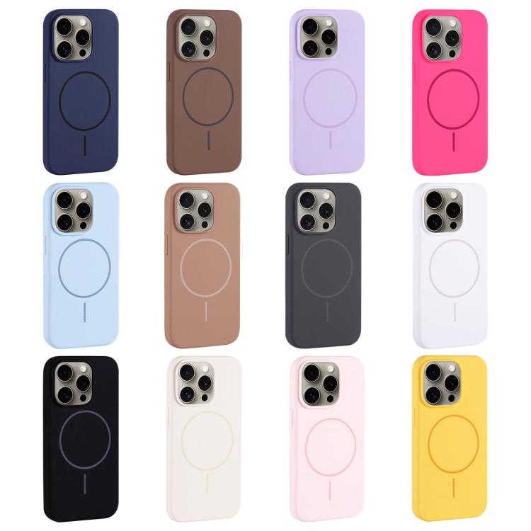 Large Hole Camera MagSafe Liquid Silicone Full Coverage Phone Case, For iPhone 14 Pro, For iPhone 14 Pro Max