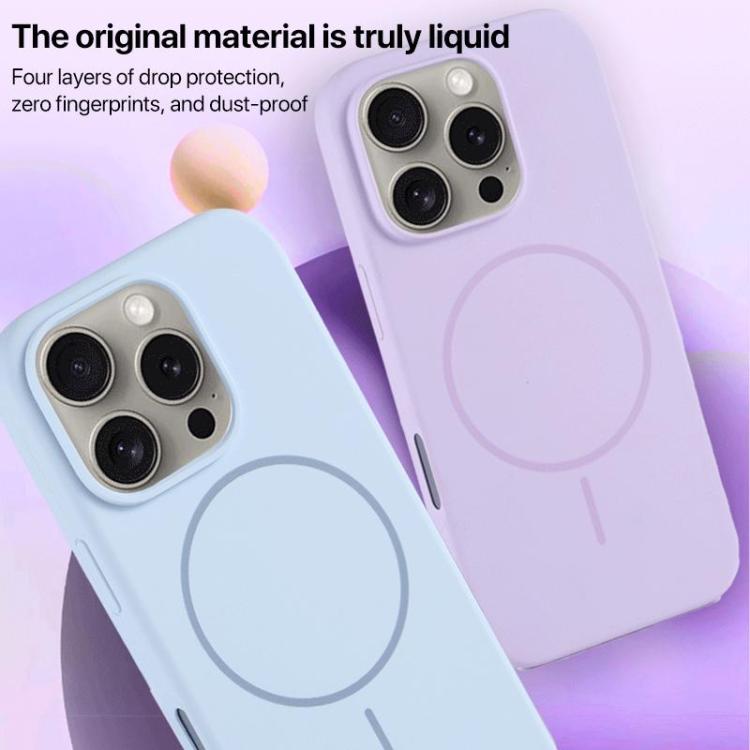 Large Hole Camera MagSafe Liquid Silicone Full Coverage Phone Case, For iPhone 16 Plus, For iPhone 16