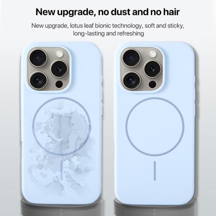 Large Hole Camera MagSafe Liquid Silicone Full Coverage Phone Case, For iPhone 16 Plus, For iPhone 16