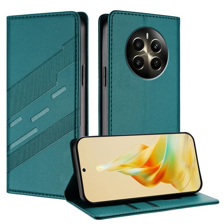 Embossed Multi-functional Wallet Retro Leather Phone Case, For Realme 12 5G, For Realme 12+, For Realme 12 Pro