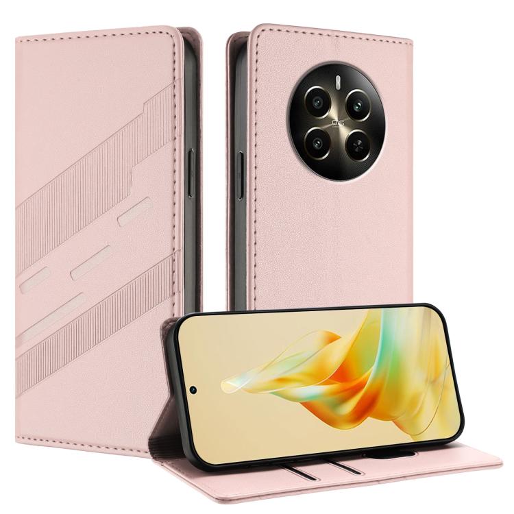 Embossed Multi-functional Wallet Retro Leather Phone Case, For Realme 12 5G, For Realme 12+, For Realme 12 Pro