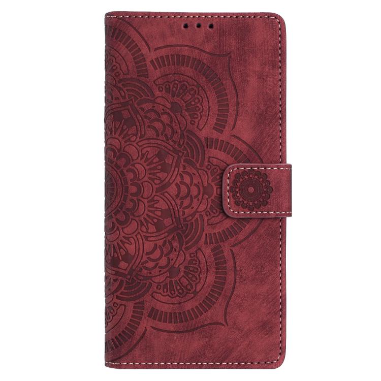 Mandala Embossed Retro Frosted Leather Phone Case, For iPhone 17e / 16e, For iPhone 17 Pro Max, For iPhone 17 Pro, For iPhone 17