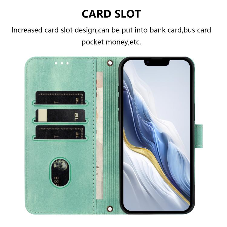 Line Splicing Buckle Retro Leather Phone Case, For iPhone 17e / 16e, For iPhone 17 Pro Max, For iPhone 17 Pro