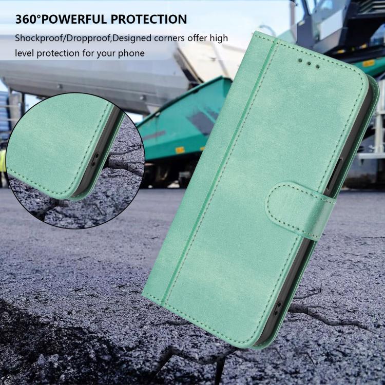 Line Splicing Buckle Retro Leather Phone Case, For iPhone 17e / 16e, For iPhone 17 Pro Max, For iPhone 17 Pro