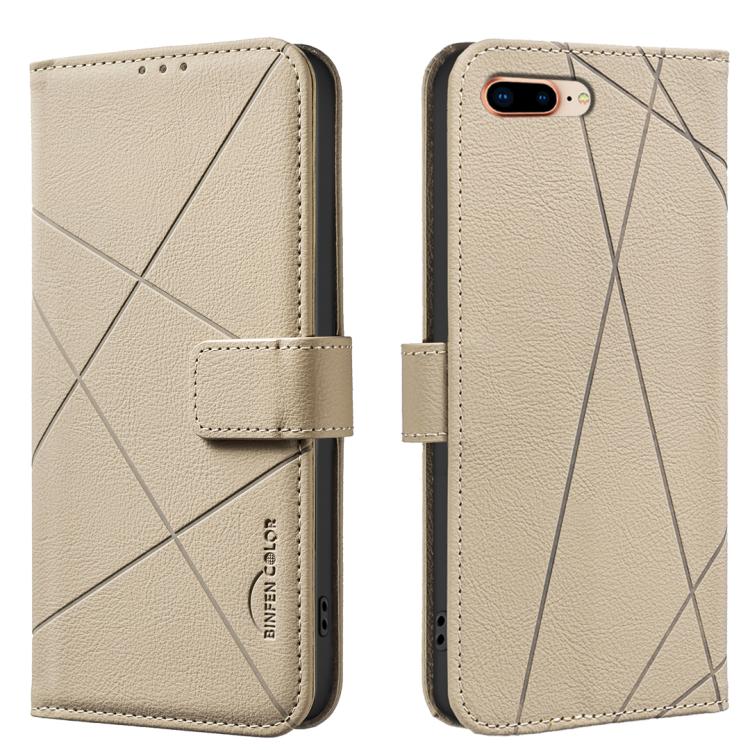 Geometric Pattern RFID Leather Phone Case, For iPhone XR, For iPhone XS Max, For iPhone 6 Plus / 7 Plus / 8 Plus