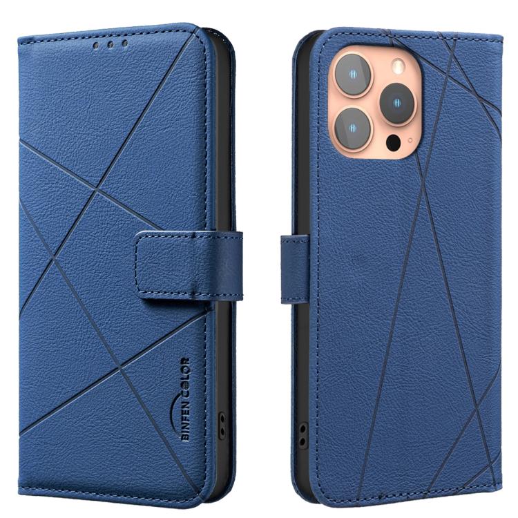 Geometric Pattern RFID Leather Phone Case, For iPhone Air, For iPhone 16 Pro Max, For iPhone 16 Pro, For iPhone 16 Plus