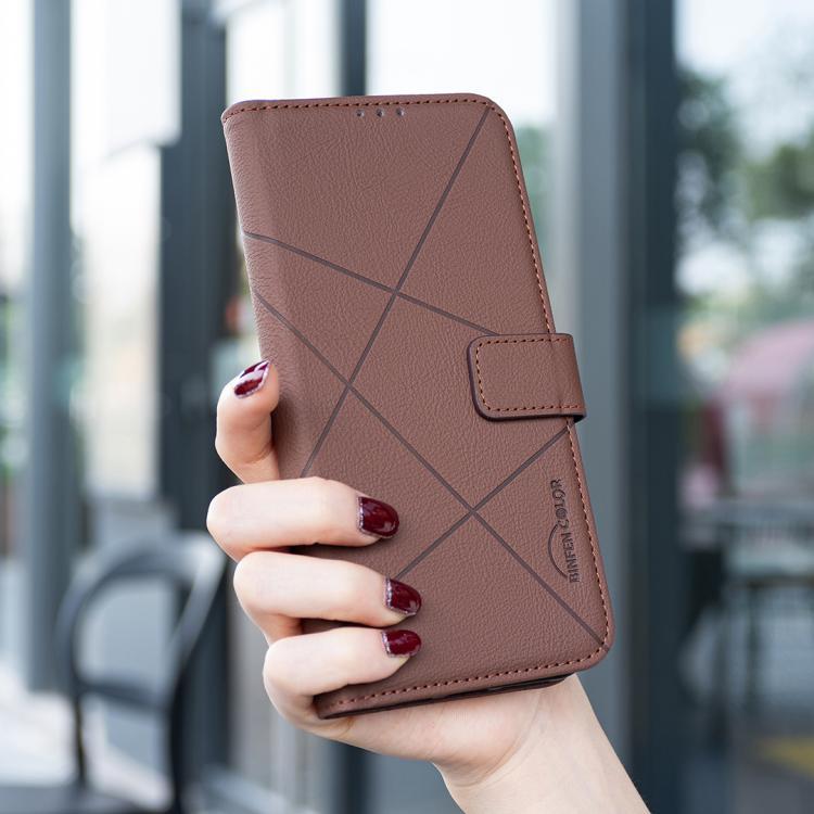Geometric Pattern RFID Leather Phone Case, For iPhone 16e / 17e, For iPhone 17 Pro Max, For iPhone 17 Pro, For iPhone 17