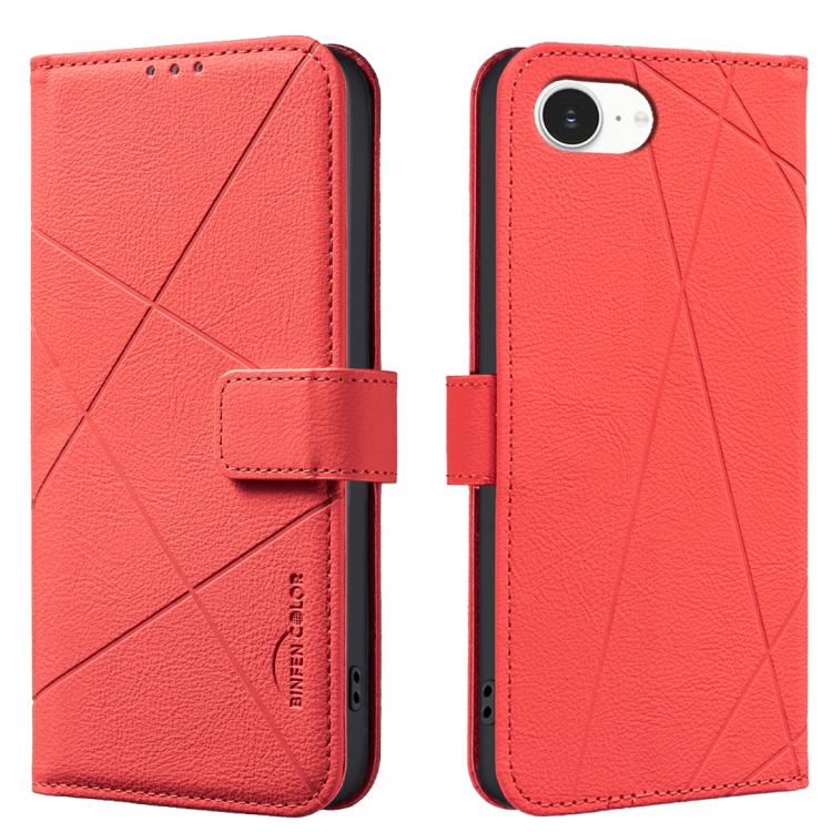Geometric Pattern RFID Leather Phone Case, For iPhone 16e / 17e, For iPhone 17 Pro Max, For iPhone 17 Pro, For iPhone 17