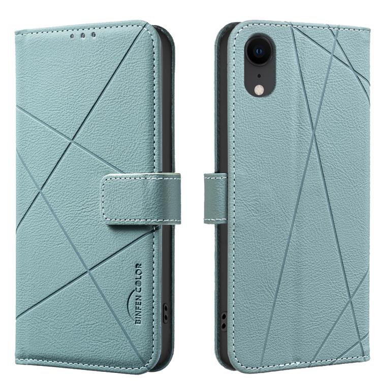 Geometric Pattern RFID Leather Phone Case, For iPhone XR, For iPhone XS Max, For iPhone 6 Plus / 7 Plus / 8 Plus