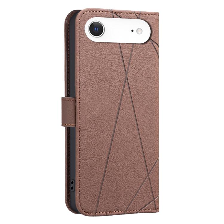 Geometric Pattern RFID Leather Phone Case, For iPhone Air, For iPhone 16 Pro Max, For iPhone 16 Pro, For iPhone 16 Plus