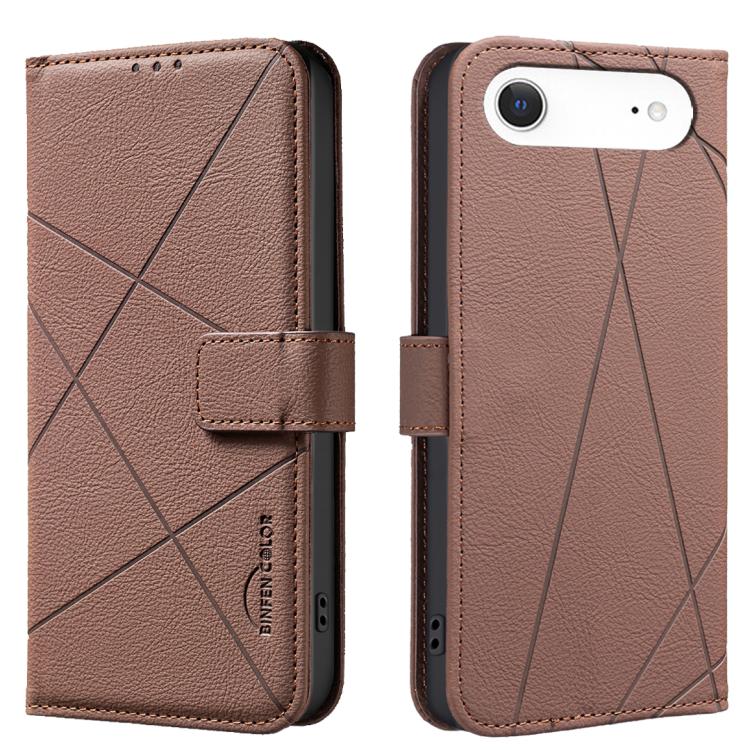 Geometric Pattern RFID Leather Phone Case, For iPhone Air, For iPhone 16 Pro Max, For iPhone 16 Pro, For iPhone 16 Plus