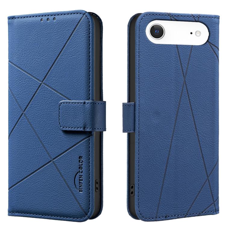 Geometric Pattern RFID Leather Phone Case, For iPhone Air, For iPhone 16 Pro Max, For iPhone 16 Pro, For iPhone 16 Plus