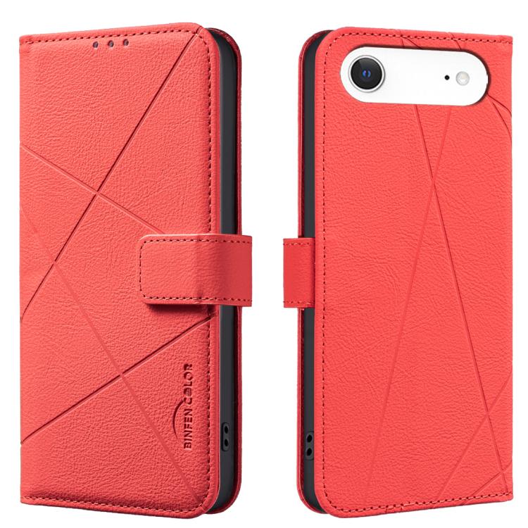 Geometric Pattern RFID Leather Phone Case, For iPhone Air, For iPhone 16 Pro Max, For iPhone 16 Pro, For iPhone 16 Plus