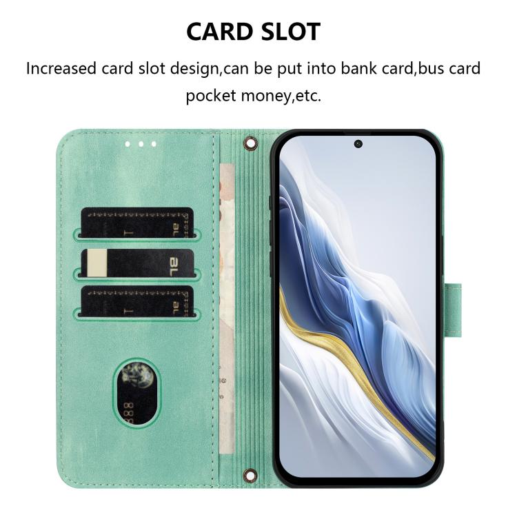 Line Splicing Buckle Retro Leather Phone Case, For Ulefone Note 14