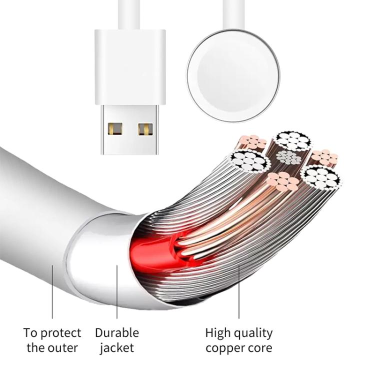 xDfind Magnetic Fast Charger for Apple Watch – 1m Cable, USB-A / USB-C
