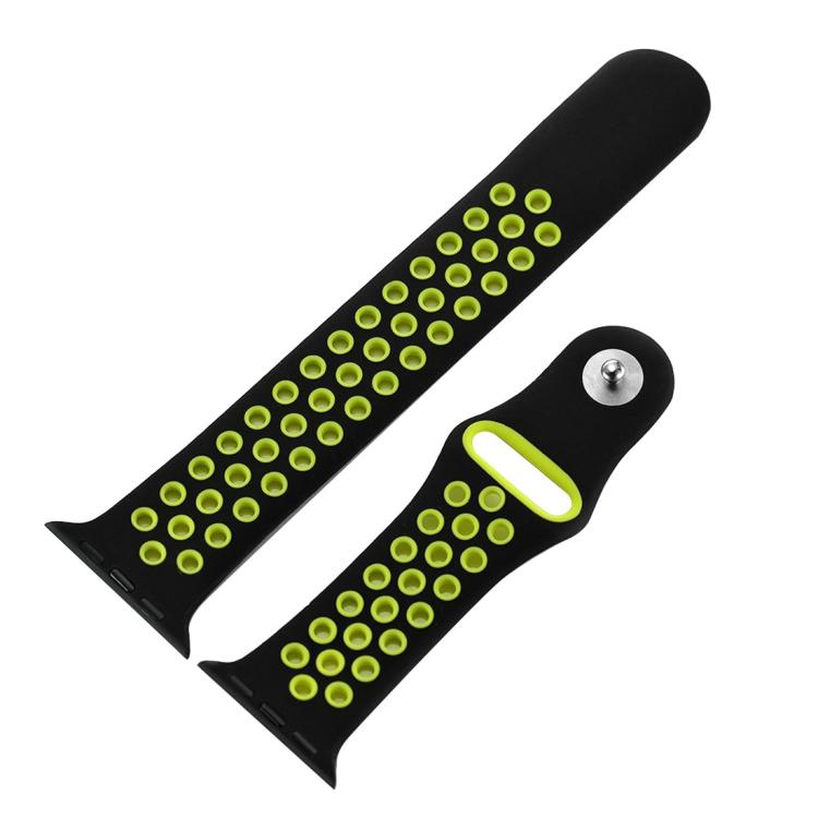 xDfind Two Color Silicone Sports Watch Band, For Apple Watch 46mm / 49mm / 45mm / 44mm, For Apple Watch 42mm / 41mm / 40mm / 38mm