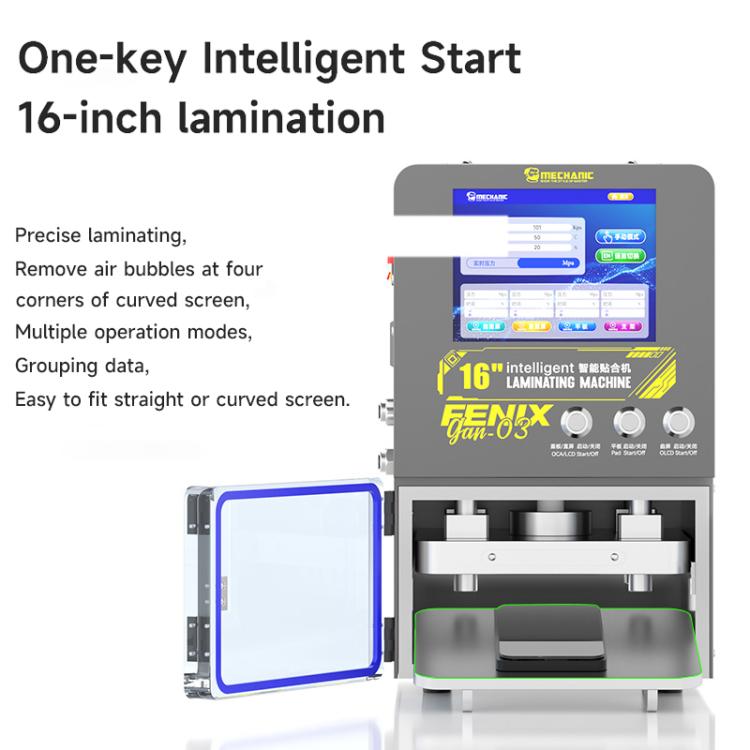 Mechanic GAN-03 Fenix 16-inch Intelligent Laminating Machine, US Plug, EU Plug