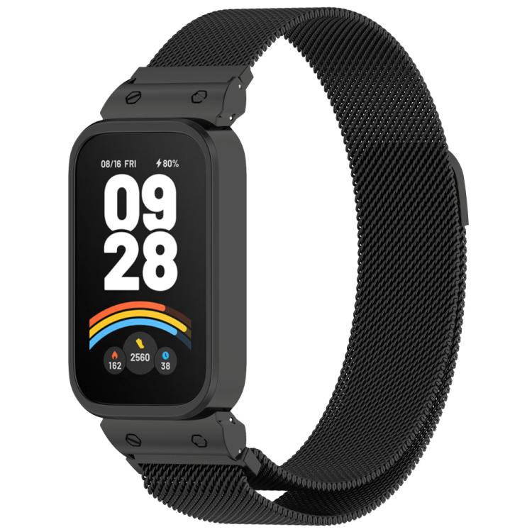xDfind Watch Frame Integrated Milan Magnetic Metal Watch Band, For Redmi Watch 6 / 5 / Xiaomi Band 9 Pro, For Redmi Band 3 / Xiaomi Smart Band 9 Active, For Redmi Band 2 / Xiaomi Smart Band 8 Active