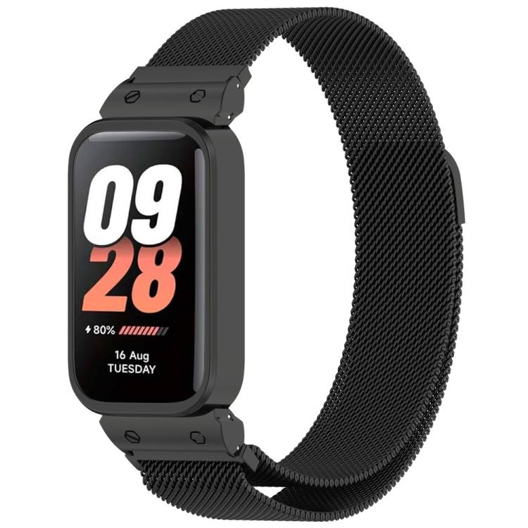 xDfind Watch Frame Integrated Milan Magnetic Metal Watch Band, For Redmi Watch 6 / 5 / Xiaomi Band 9 Pro, For Redmi Band 3 / Xiaomi Smart Band 9 Active, For Redmi Band 2 / Xiaomi Smart Band 8 Active