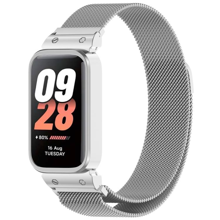 xDfind Watch Frame Integrated Milan Magnetic Metal Watch Band, For Redmi Watch 6 / 5 / Xiaomi Band 9 Pro, For Redmi Band 3 / Xiaomi Smart Band 9 Active, For Redmi Band 2 / Xiaomi Smart Band 8 Active