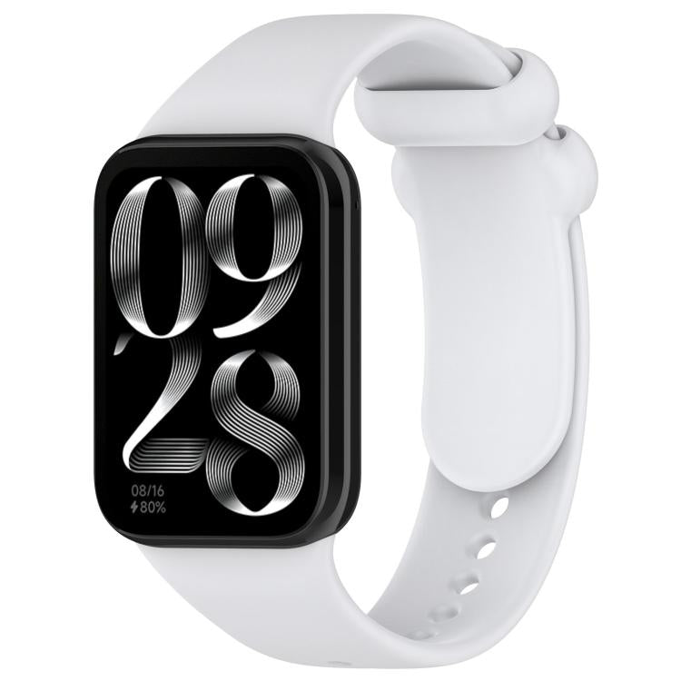 xDfind Solid Color Black Buckle Silicone Watch Band, For Redmi Watch 6 / 5 / Xiaomi Band 9 Pro, For Redmi Watch 6 / Watch 5 / Watch 4