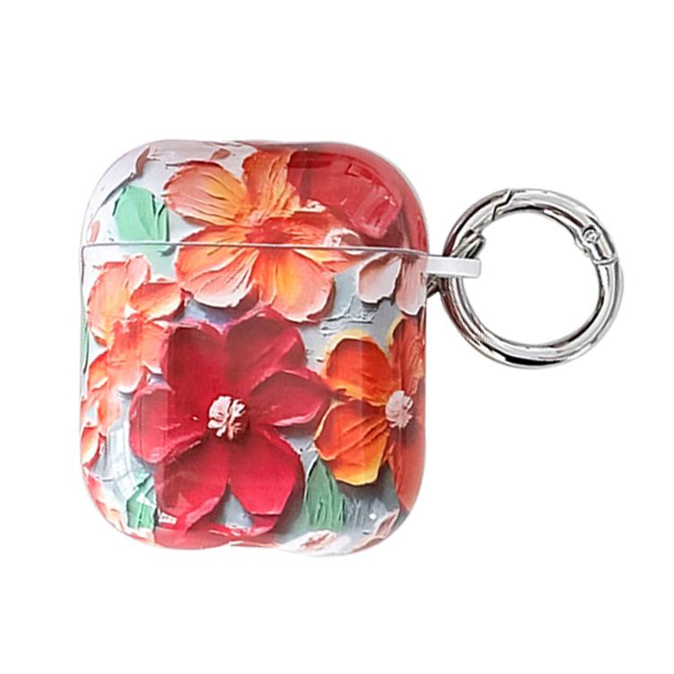 Oil Painting TPU Water Sticker Earphone Case, For AirPods 4, For AirPods Pro 2 / Pro, For AirPods 3, For AirPods 1 / 2