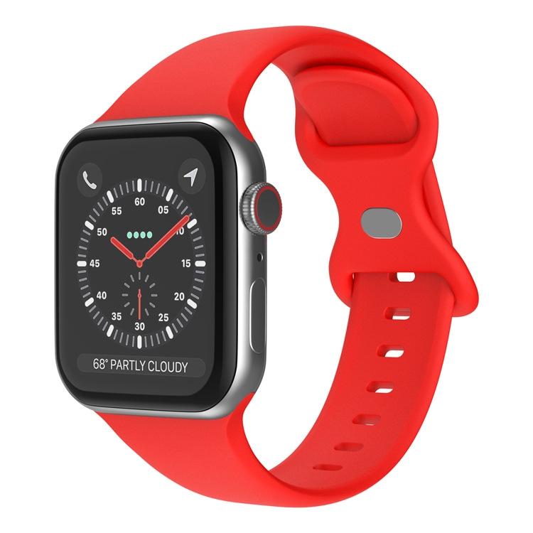 xDfind Butterfly Buckle Silicone Watch Band, For Apple Watch 46mm / 49mm / 45mm / 44mm, For Apple Watch 42mm / 41mm / 40mm / 38mm